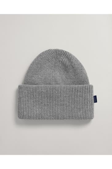 GANT Strickmütze grau