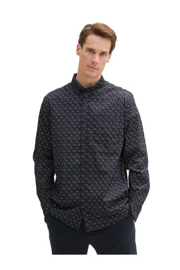 TOM TAILOR Casual-Hemd gemustert