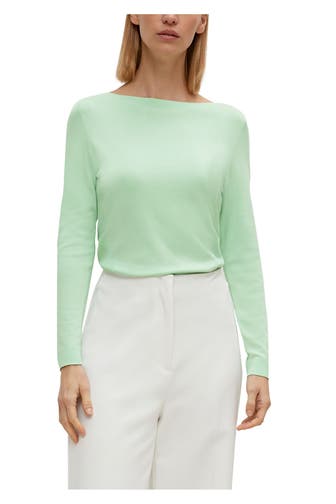 COMMA, Strickpullover pastellgrün