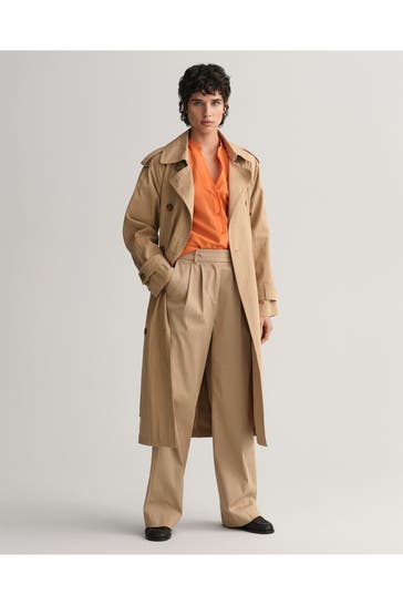 GANT Seidenmix-Bluse orange