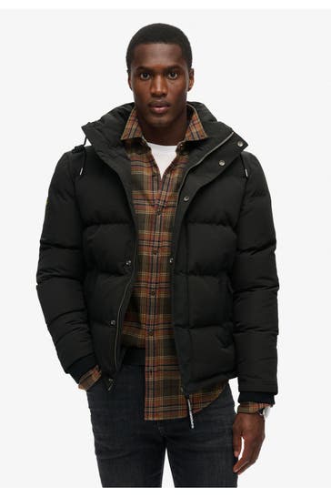 SUPERDRY Steppjacke schwarz