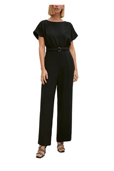 COMMA, Jumpsuit schwarz