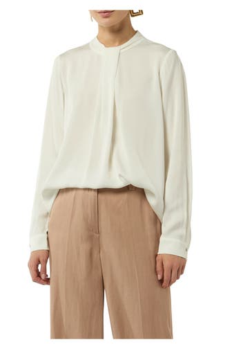 COMMA, Casual-Bluse weiß