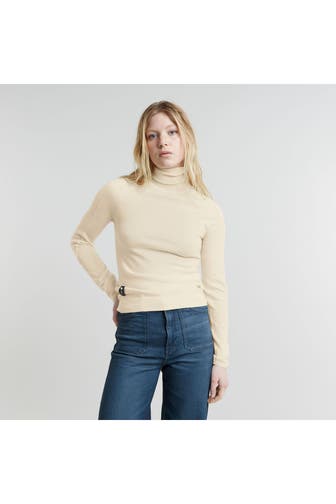 G-STAR Strickpullover hellgelb