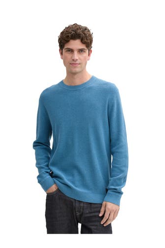 TOM TAILOR Strickpullover blau