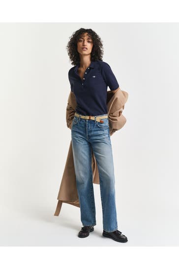 GANT Polo-Shirt dunkelblau
