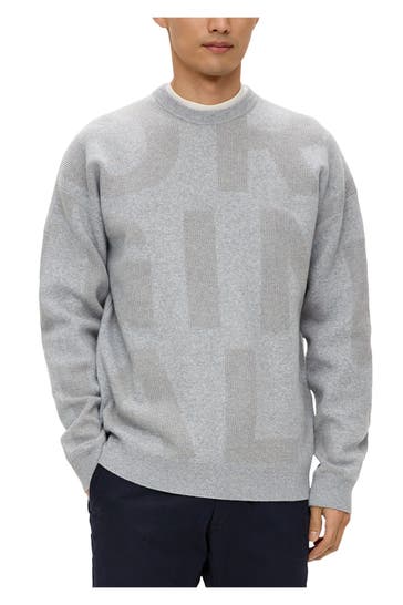 S.OLIVER Strickpullover grau