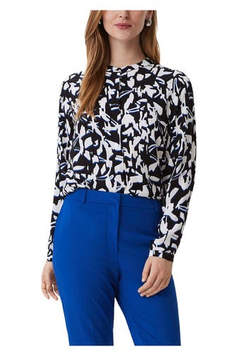 COMMA, Casual-Bluse gemustert