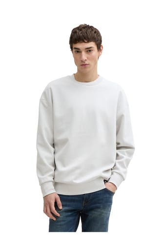 TOM TAILOR Sweatshirt hellgrau