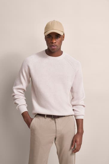 BUGATTI Wollmix-Strickpullover sand