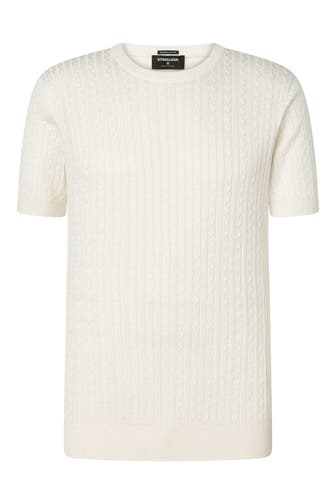 STRELLSON Strickshirt 'Adrian' weiß
