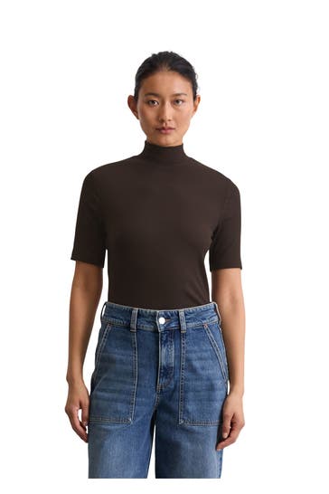 MARC O'POLO T-Shirt dunkelbraun