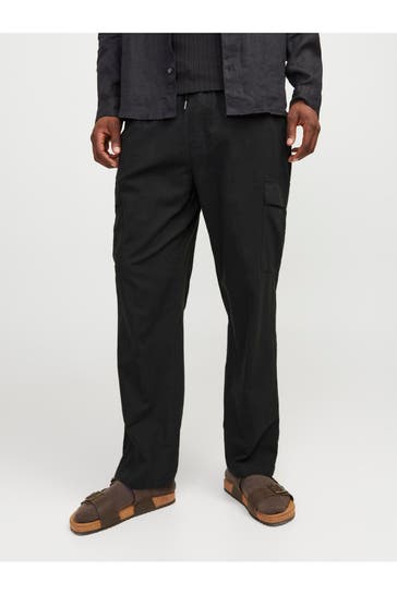 JACK & JONES Cargohose schwarz