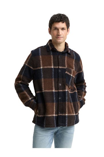 TOM TAILOR Fleecejacke kariert