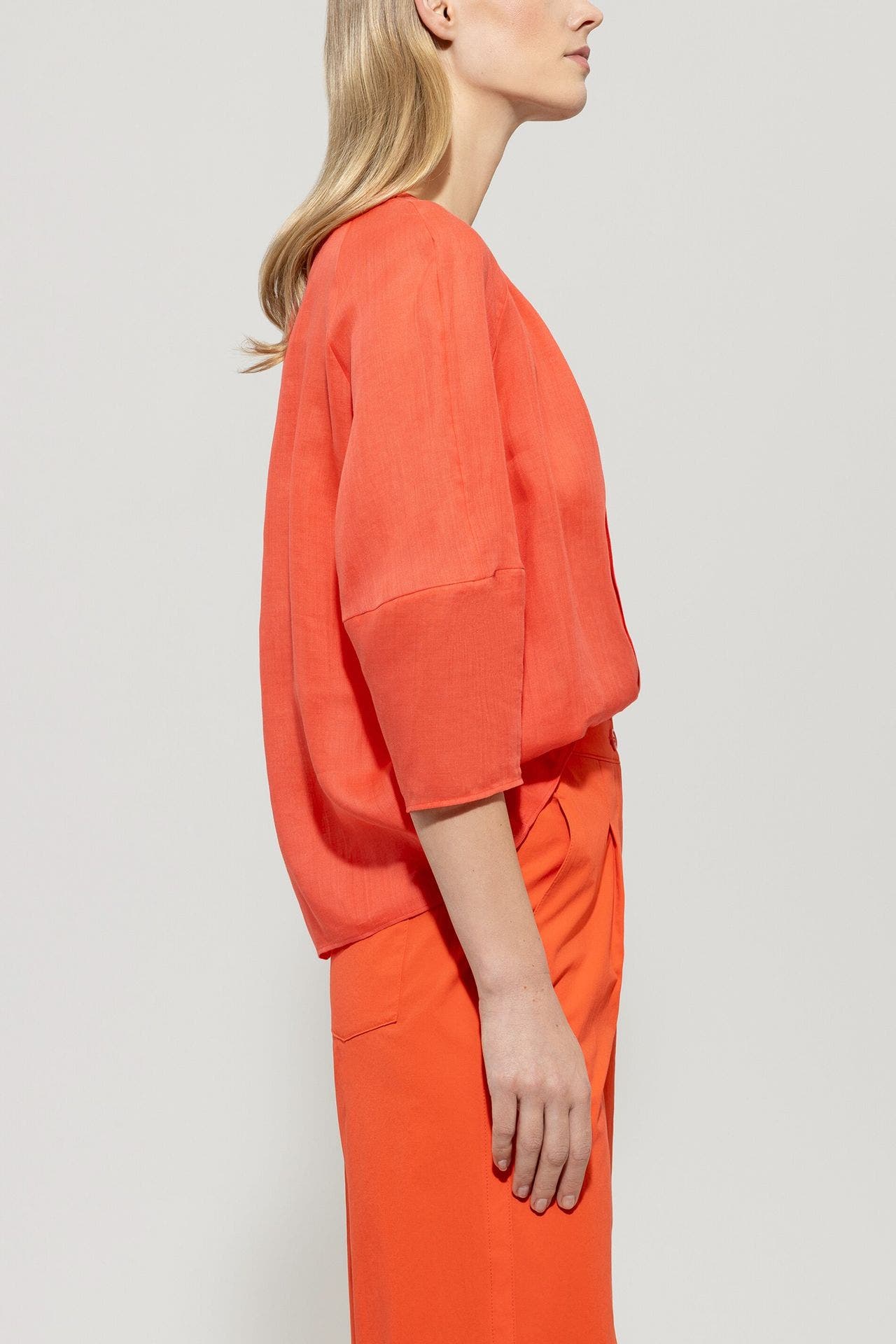 LUISA CERANO Bluse orangerot, Bild 1