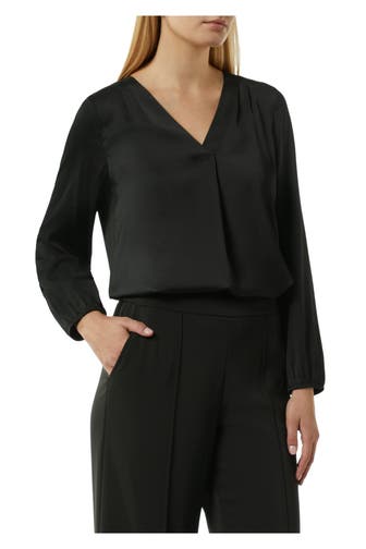 COMMA, Blusenshirt schwarz