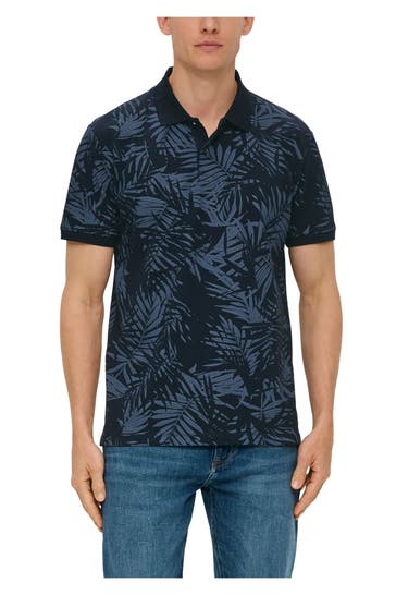 S.OLIVER Polo-Shirt gemustert