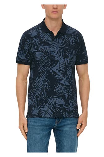 S.OLIVER Polo-Shirt gemustert