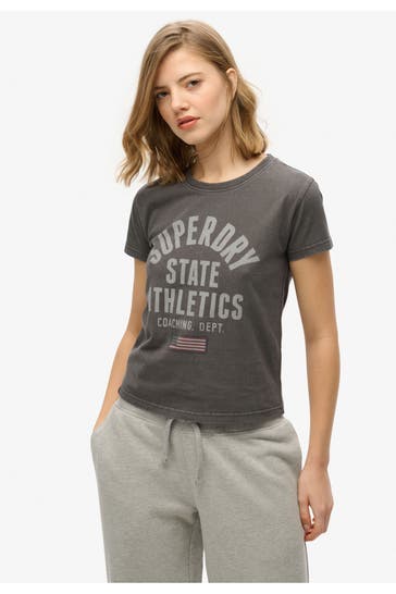 SUPERDRY T-Shirt dunkelgrau