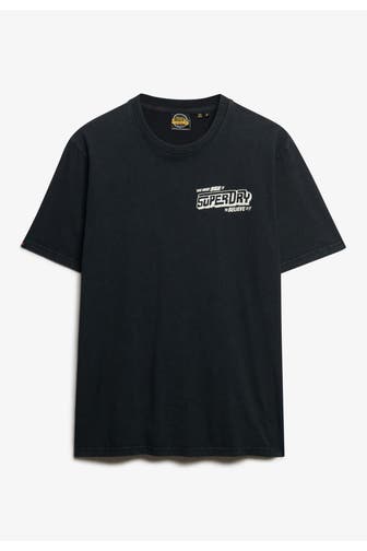SUPERDRY T-Shirt 'B-Movie Graphic' schwarz