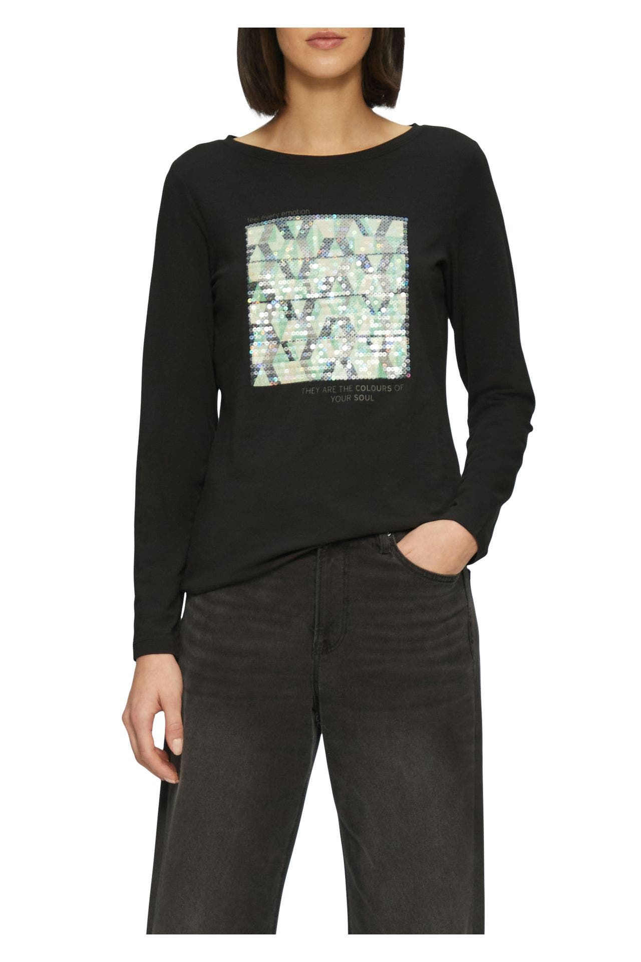 S.OLIVER Longsleeve schwarz, Bild 1