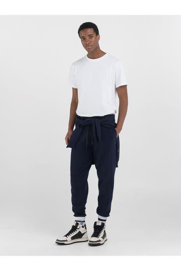 REPLAY Stoffhose navy