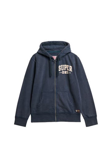 SUPERDRY Sweatjacke dunkelblau