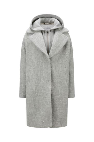 MILESTONE Mantel 'Juwel' hellgrau