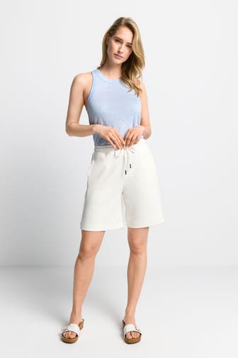 RICH & ROYAL Leinenmix-Top hellblau