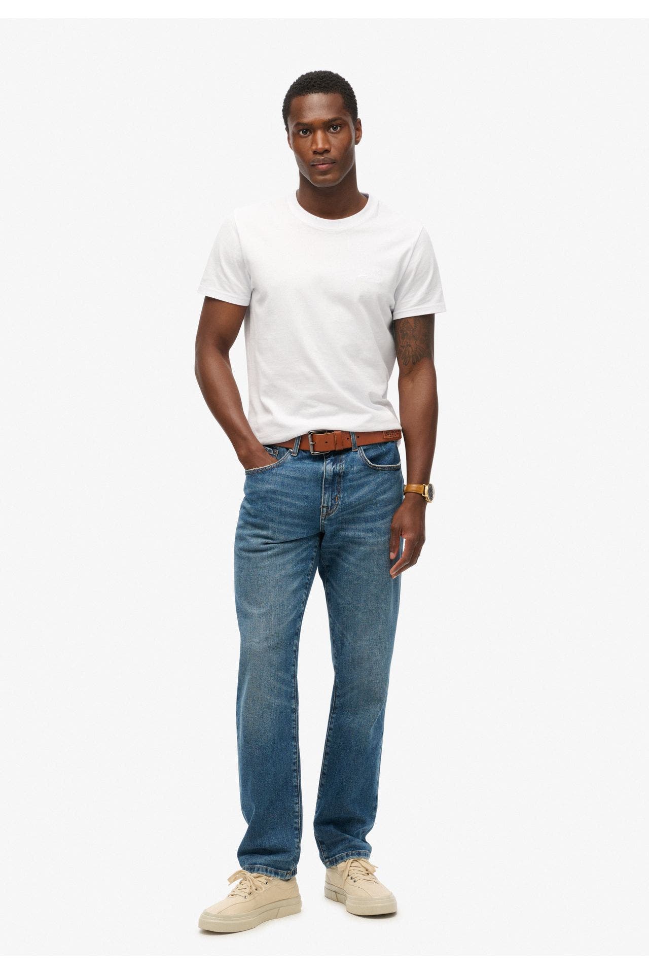 SUPERDRY Jeans mittelblau slim straight, Bild 1