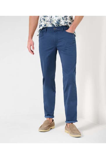 BRAX Stoffhose azurblau