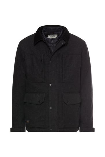 CAMEL ACTIVE Wollmixjacke anthrazit