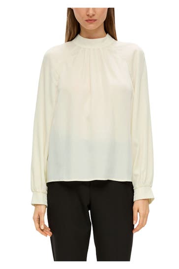 S.OLIVER BLACK LABEL Blusenshirt creme