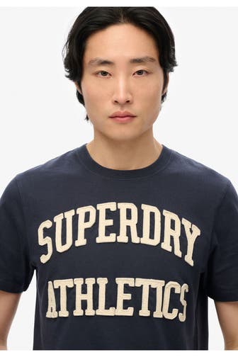 SUPERDRY T-Shirt 'Vintage Athletic' navy