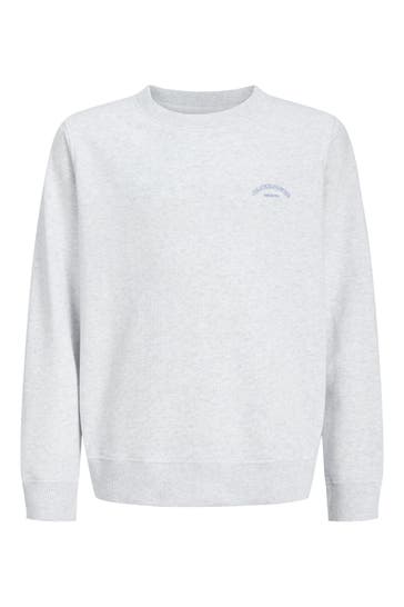 JACK & JONES Sweatshirt hellgrau