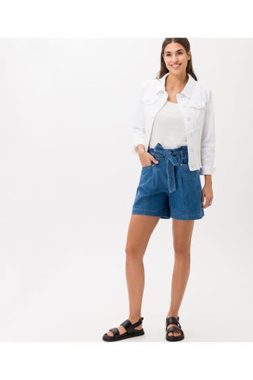 BRAX Jeansshorts blau