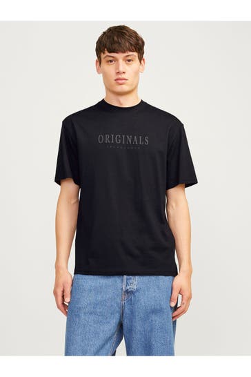 JACK & JONES T-Shirt schwarz