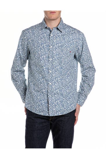 REPLAY Casual-Hemd floral