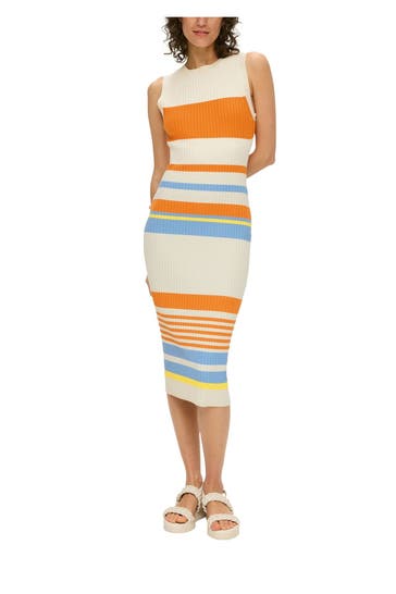 S.OLIVER Strickkleid gestreift