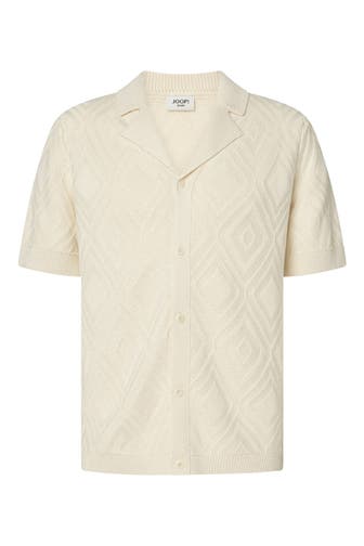 JOOP! JEANS Strick-Kurzarmhemd 'Diamor' Regular Fit