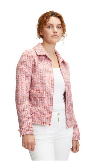 CARTOON Boucléjacke gemustert