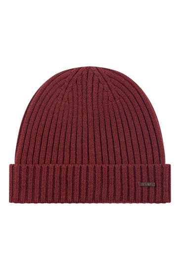 JOOP! Wollmütze 'Francis' burgunder