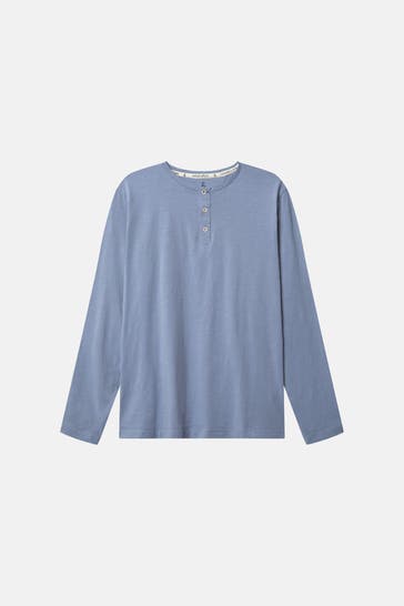 COLOURS & SONS Longsleeve taubenblau