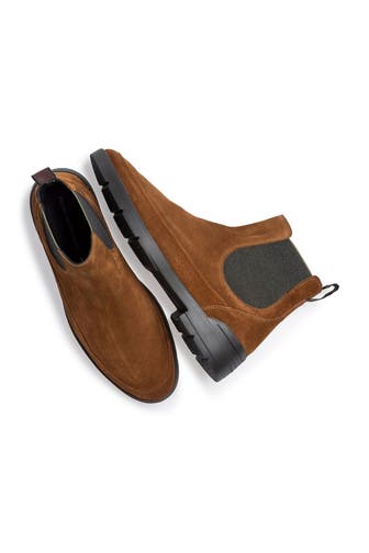 FLORIS VAN BOMMEL Chelsea-Boots 'De Venker' cognac