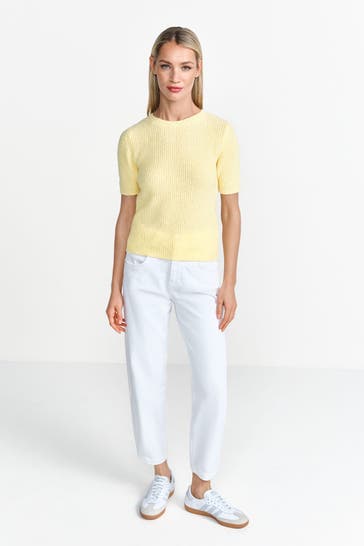 RICH & ROYAL Strickshirt gelb