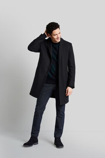 BUGATTI Mantel nachtblau