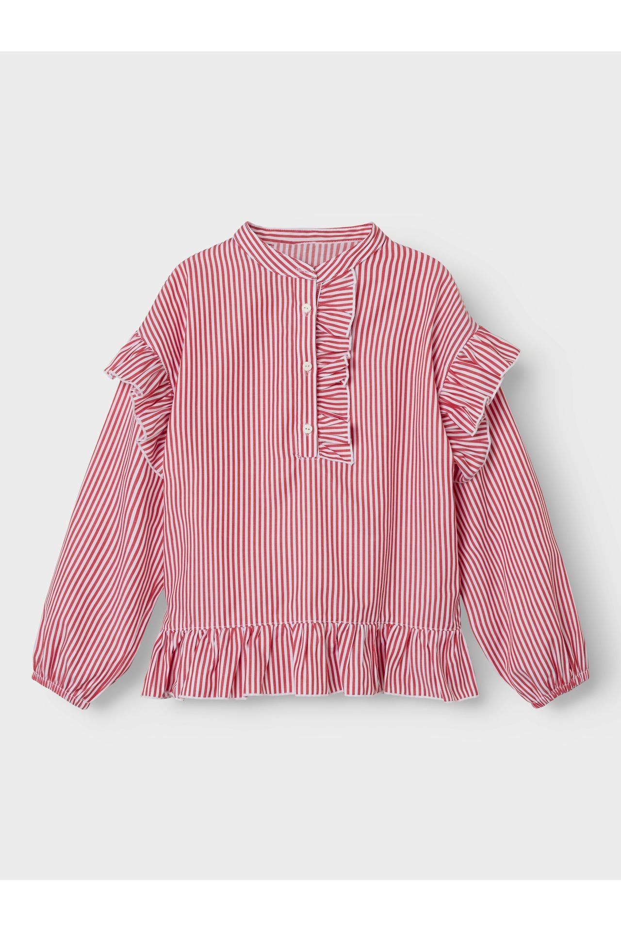 NAME IT Bluse rot gestreift, Bild 1