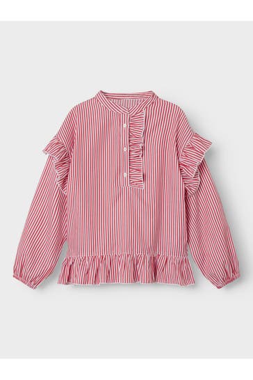 NAME IT Bluse rot gestreift