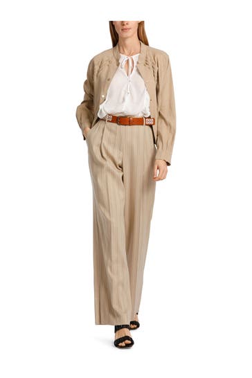 MARC CAIN Stoffhose gestreift