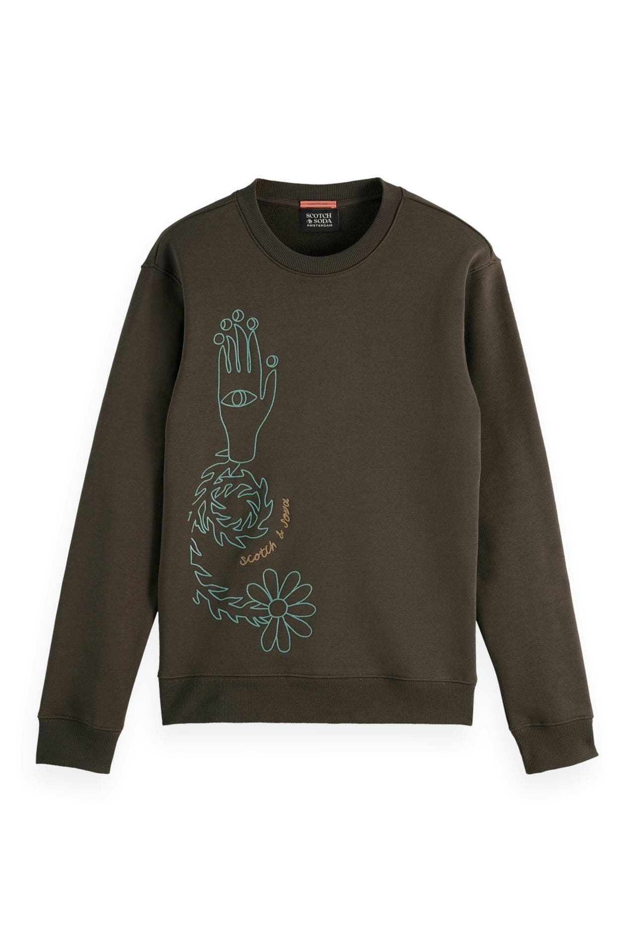 SCOTCH & SODA Sweatshirt braungrün, Bild 1